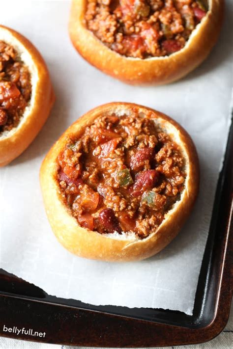 Mini Bread Bowl Chili - Belly Full