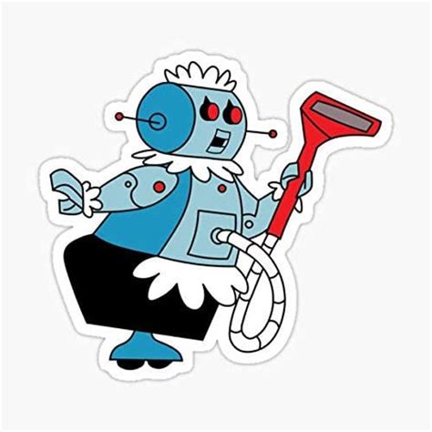 Rosie The Robot Maid from The Jetsons Sticker Sticker | Etsy