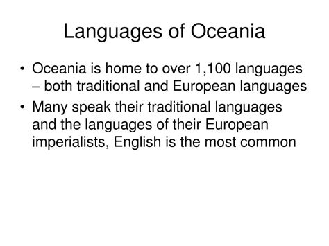 PPT - Culture of Oceania PowerPoint Presentation, free download - ID:5341156