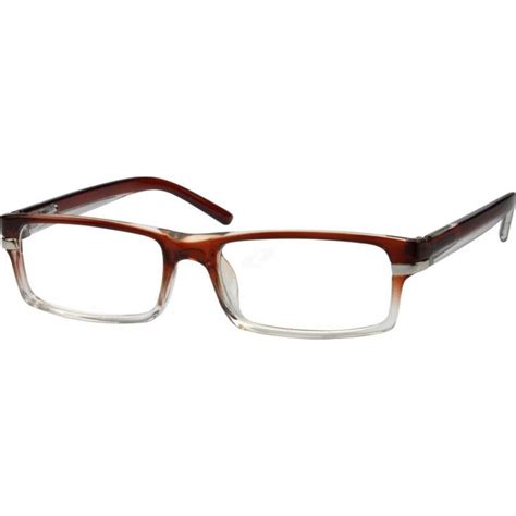 Brown Rectangle Glasses #271115 | Zenni Optical【2024】