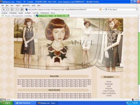 Vintage - Myspace Layouts - CreateBlog