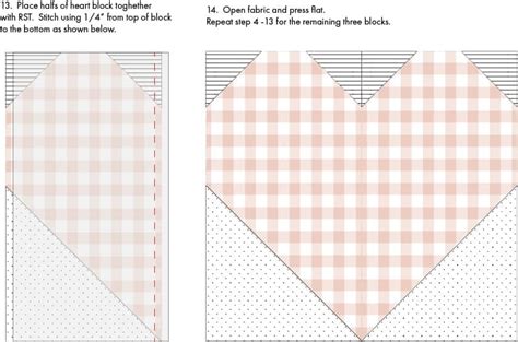 Free Heart Quilt Pattern - Easy Heart Block Quilt Tutorial