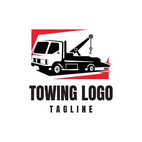 Truck towing logo template. Suitable logo for business related to automotive service business ...