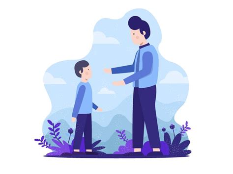 Talking with Kids | Illustration character design, Cute illustration ...