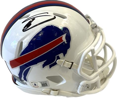 Stefon Diggs Signed Buffalo Bills Mini Helmet - The Autograph Source