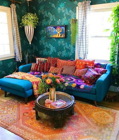 LOVE the wallpaper | Home decor, Bohemian living rooms, Decor