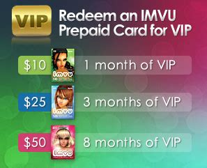 Prepaid Cards: IMVU