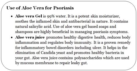 Aloe Vera for Psoriasis - Psoriasis Self Management