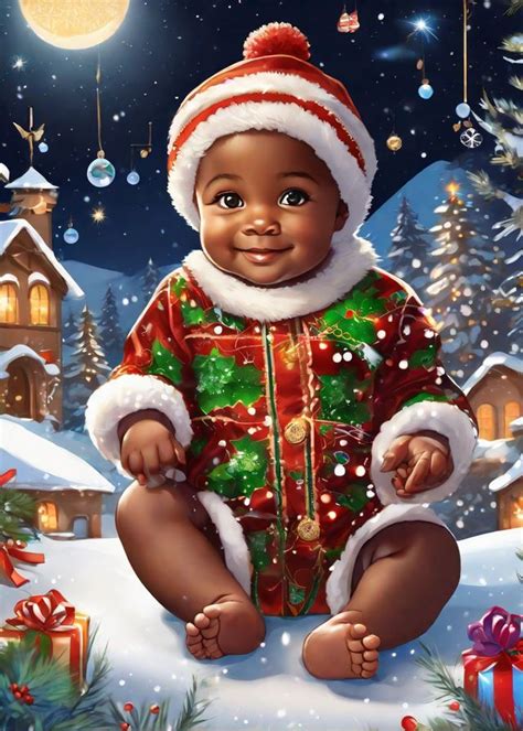 Pin by Stella Thibodeaux on African American Santas | Black christmas cards, African christmas ...