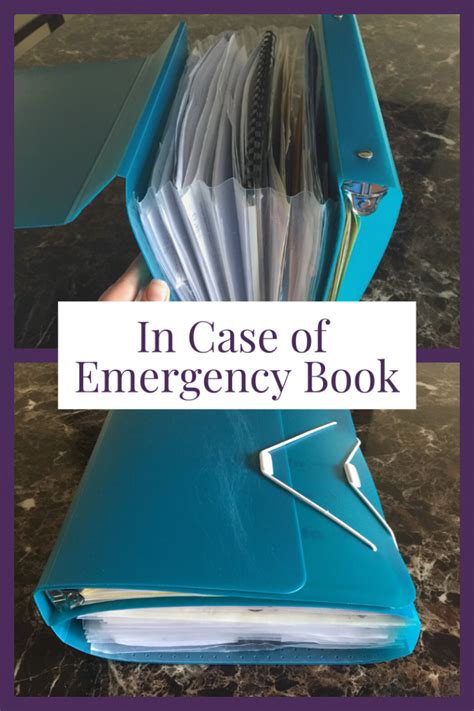 Emergency Preparedness Plan | ICE (In Case of Emergency) Book