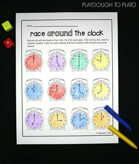 Telling Time Activity Pack - Playdough To Plato