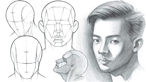 Drawing Realistic Faces - How to draw a girl realistic face - YouTube - In the loomis book ...