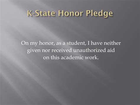 PPT - K-State honor and integrity system PowerPoint Presentation, free ...