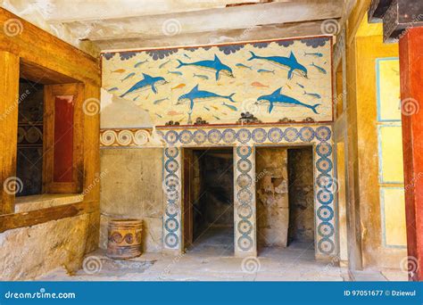 Interior Of The Minoan Palace Of Knossos Editorial Photo | CartoonDealer.com #97051677