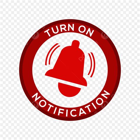 Notification Bell Clipart Hd PNG, Turn On Notification With Bell Button Vector Design, Bell ...