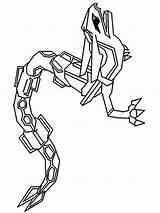 Rayquaza coloring pages sketch template
