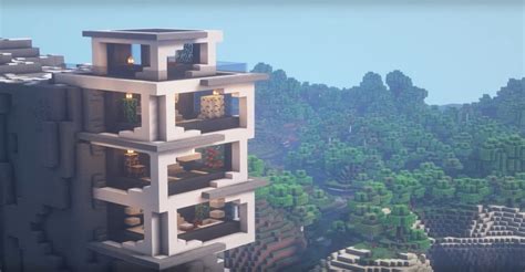 Minecraft Cliff Modern House Ideas and Design