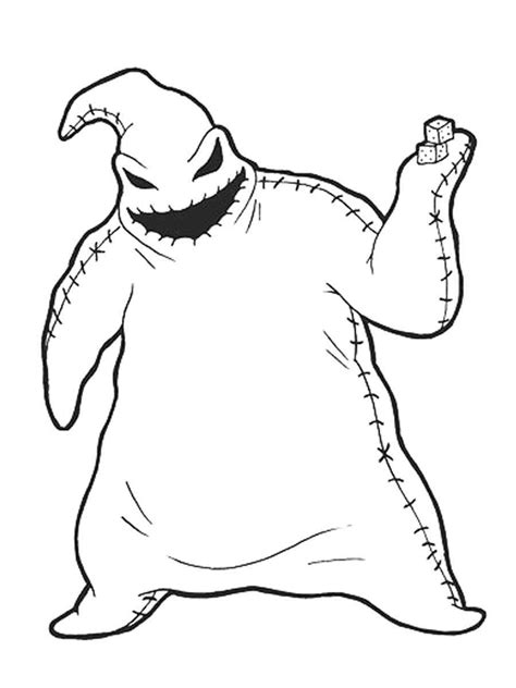 Oogie Boogie coloring pages