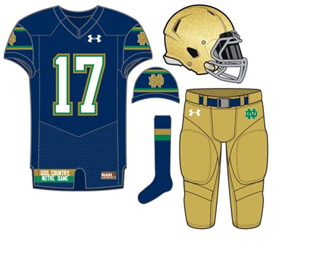 Notre Dame Football Uniform Concepts: Campus Blue