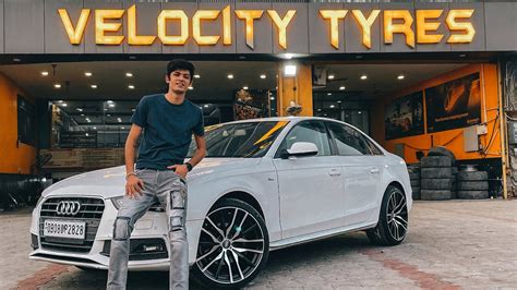 Modified AUDI A4 with 20inch ALLOY WHEELS !! Worth Rs 1Lac.. 😍😍 - YouTube