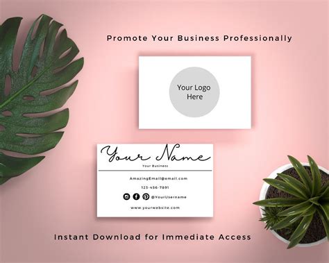 Fully Customizable Business Card Template in 2021 | Customizable business cards templates ...