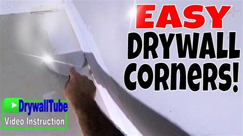 Easy Way to Tape an Inside Drywall Corner After Repairs and Skim Coat Drywall Corners, Drywall ...