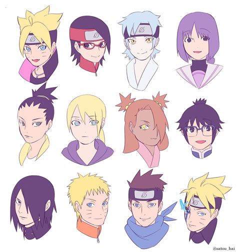 Boruto Characters Sheet