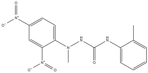 1-(2,4-DINITROPHENYL)-1-METHYL-4-(O-TOLYL)SEMICARBAZIDE