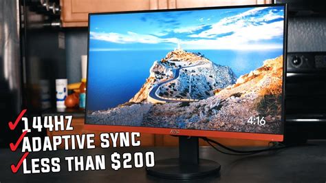 MY FAVORITE G-SYNC 144HZ GAMING MONITOR UNDER $200 | AOC G2590FX - YouTube