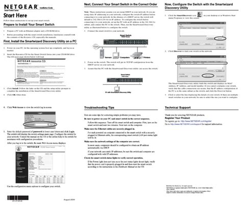 Netgear GS748T Install Guide | PDF | Ip Address | Computer Network