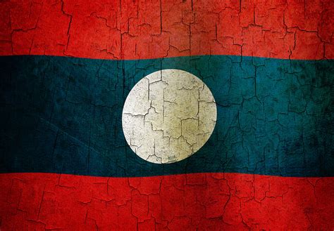 Grunge Laos flag Digital Art by Steve Ball - Fine Art America