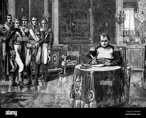 Napoleon abdication 1814 hi-res stock photography and images - Alamy