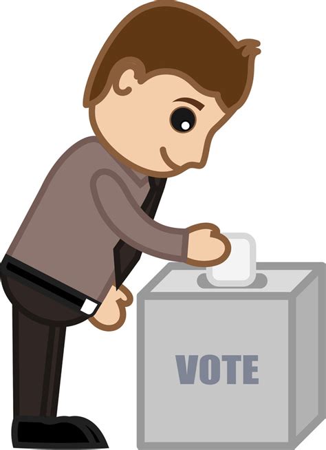 Voting - Cartoon Office Vector Illustration Royalty-Free Stock Image - Storyblocks