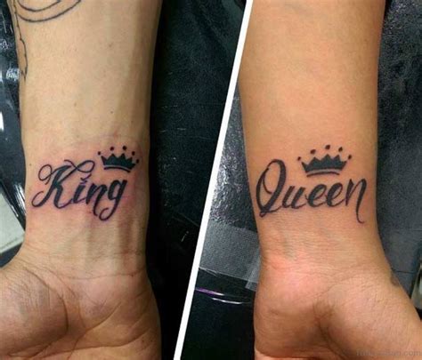 48 King And Queen Tattoos For Wrist