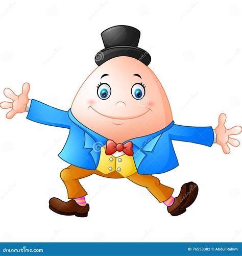 Humpty Dumpty cartoon stock vector. Illustration of mascot - 76553302