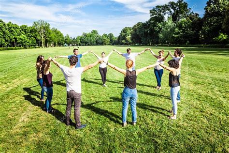 Group of Friends Making a Circle Stock Photo by ©GiorgioMagini 122928296