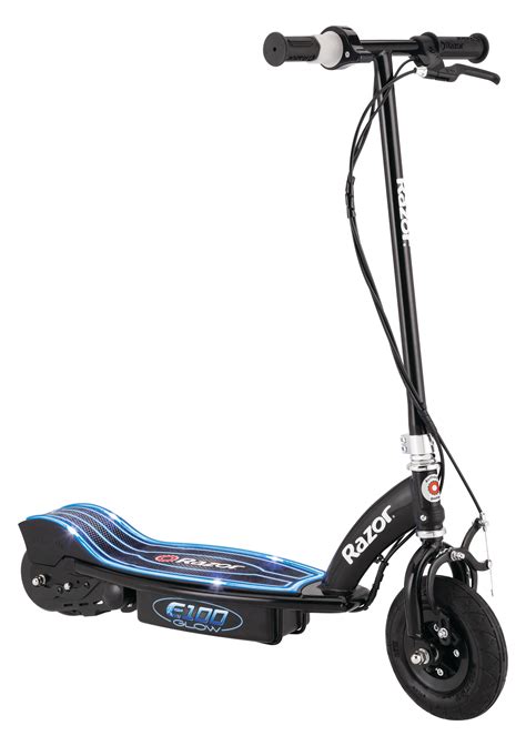 Razor E100 Glow Electric Scooter for Kids Ages 8+ and up to 120 lbs, 8" Pneumatic Front Tire ...