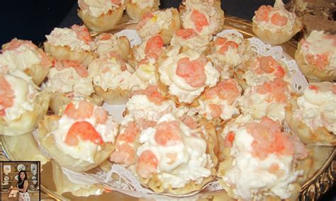 Shrimp Cream Cheese Appetizer with Saffron Aioli in Phyllo Cups - BuzzChomp