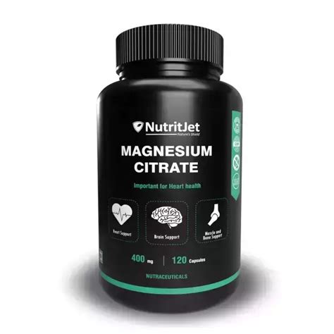 Nutritjet Magnesium Citrate Capsules: Uses, Price, Dosage, Side Effects, Substitute, Buy Online