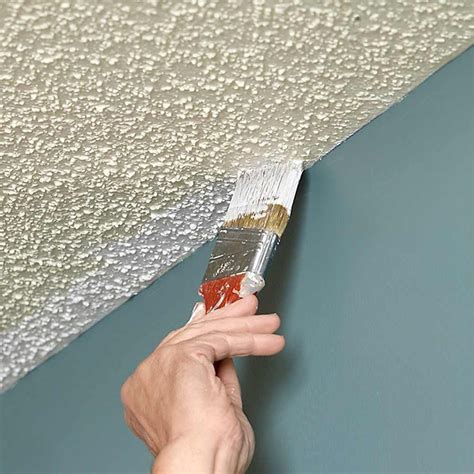 How to Paint a Ceiling | Painting ceilings tips, Painting popcorn ceiling, Textured ceiling paint