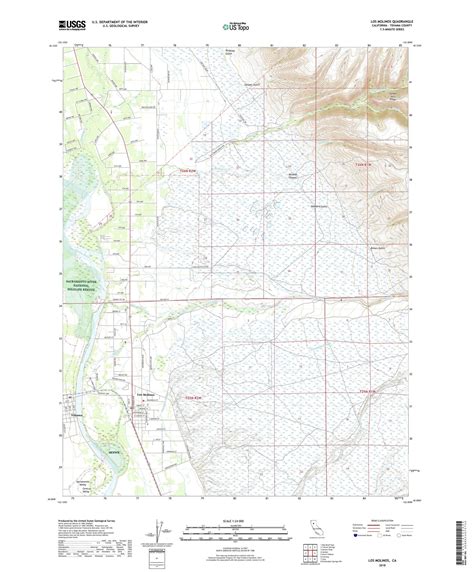 Los Molinos California US Topo Map – MyTopo Map Store