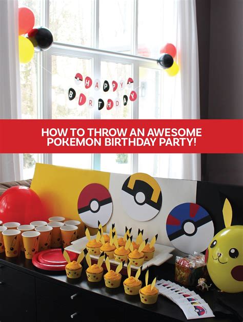 How to Throw an Awesome Pokemon Birthday Party | Pokemon birthday party, Pokemon party ...