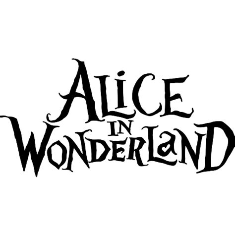 Alice in Wonderland logo vector SVG, PNG download free