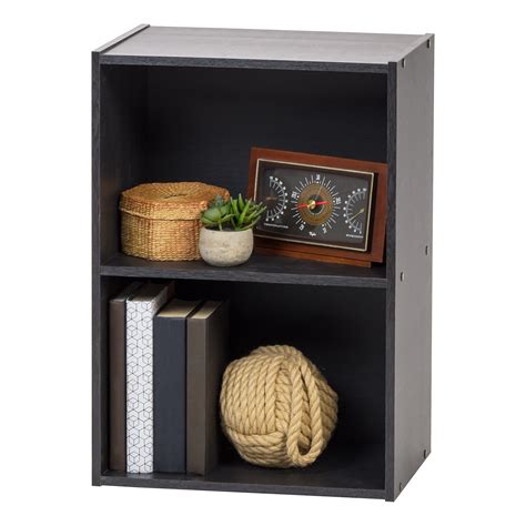 Buy IRIS USA 2-Tier Wood Storage Shelf, Black Online at desertcartOMAN