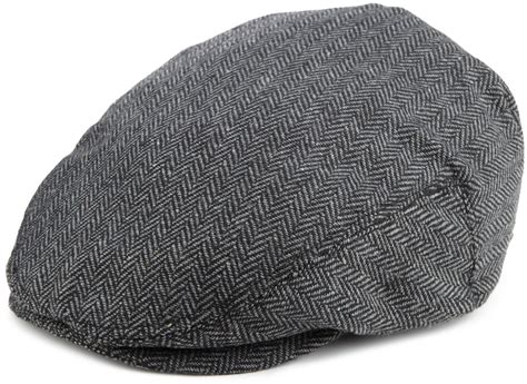 Brixton Men's Hooligan Classic Drivers Cap Hat, Grey/Black Herringbone, L | 0846240002349 - Buy ...