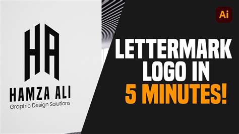 Create Lettermark Logo Design in 5 Minutes [Adobe Illustrator Tutorial] - YouTube