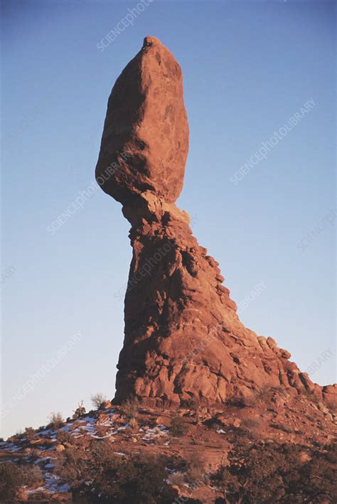 Eroded rock pillar - Stock Image - E460/0367 - Science Photo Library