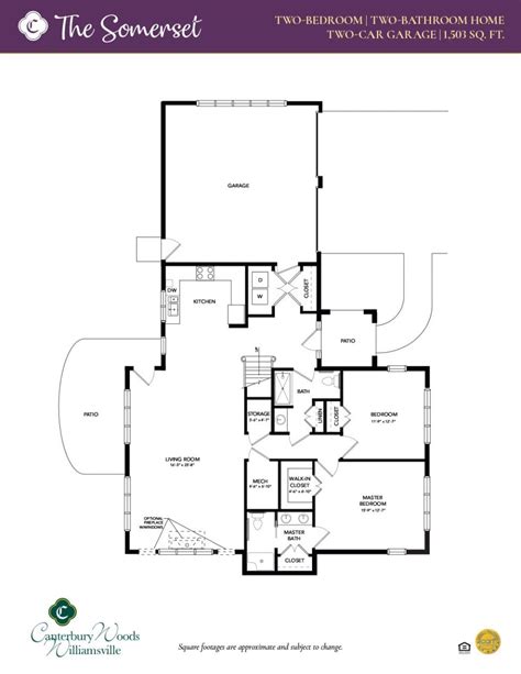 Senior Living Floor Plans | Canterbury Woods Williamsville