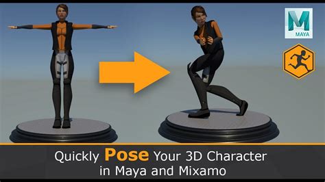 Quickly Pose Your 3D Character in Maya and Mixamo - YouTube