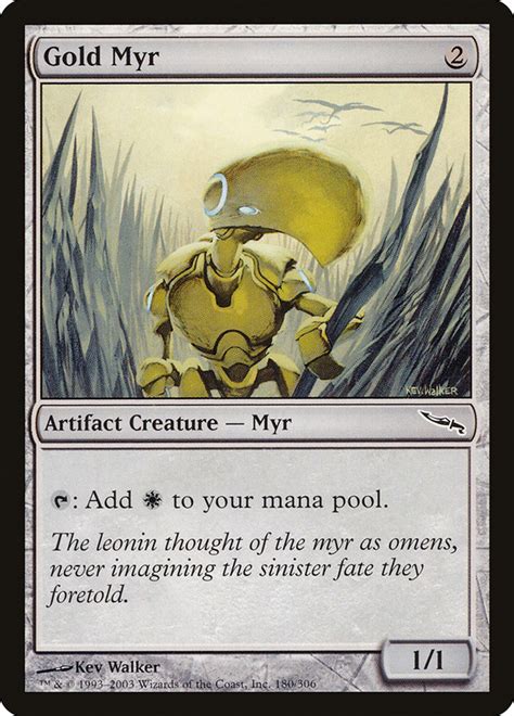 Gold Myr · Mirrodin (MRD) #180 · Scryfall Magic The Gathering Search